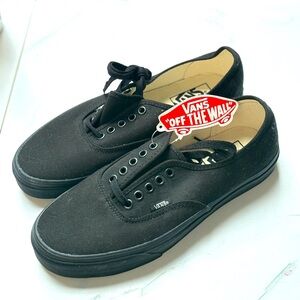 All-Black VANS Authentic Shoes (NWT) | 7M 9W